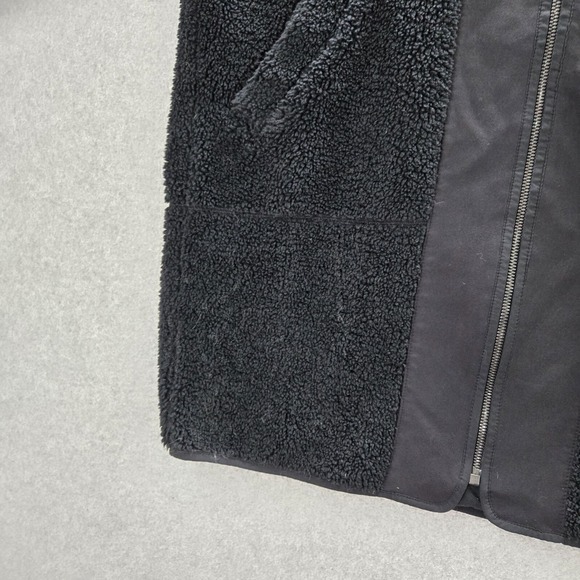 Lululemon Women Jacket 4 Black‎ Collarless Textured Fleece Full Zip Pockets - Picture 11 of 11